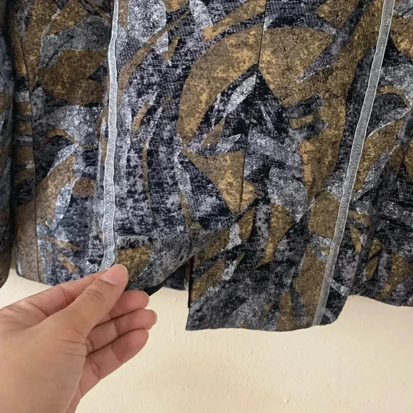 Chico’s  Size 3 Wool Blend Open Front Jacket - Picture 7 of 8